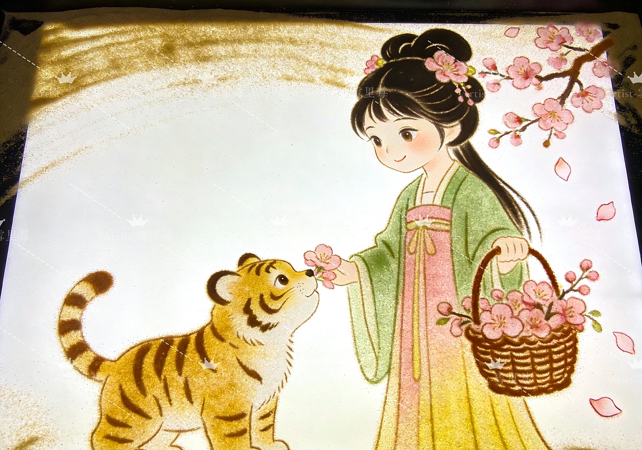 沙画纪念2026马年新春除夕守岁（十二花神生肖版）（图ZNDAyODg0MzE2） - 其他 - 站酷设计师雪里莓工作室原创素材 - 站酷ZCOOL