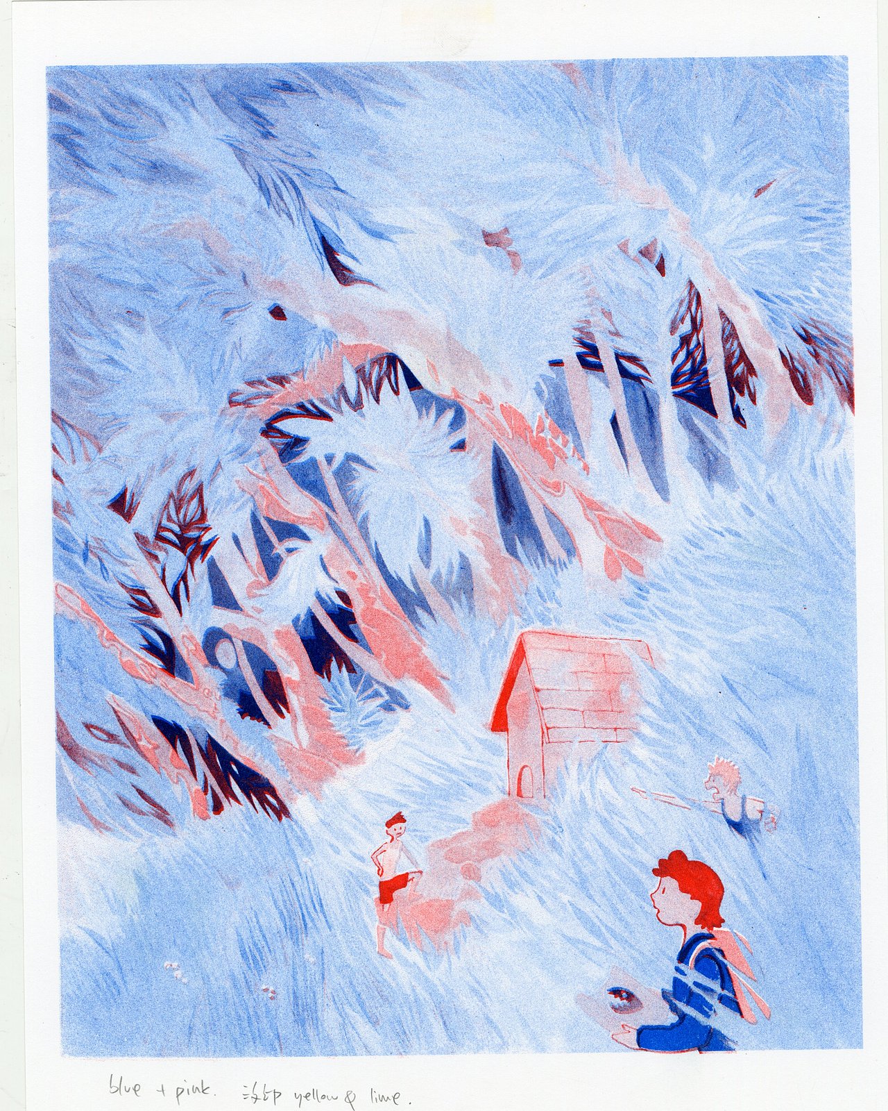 Risograph及丝网印刷（图ZNDAyODk5OTcy） - 艺术插画 - 站酷设计师棒棒果汁原创素材 - 站酷ZCOOL