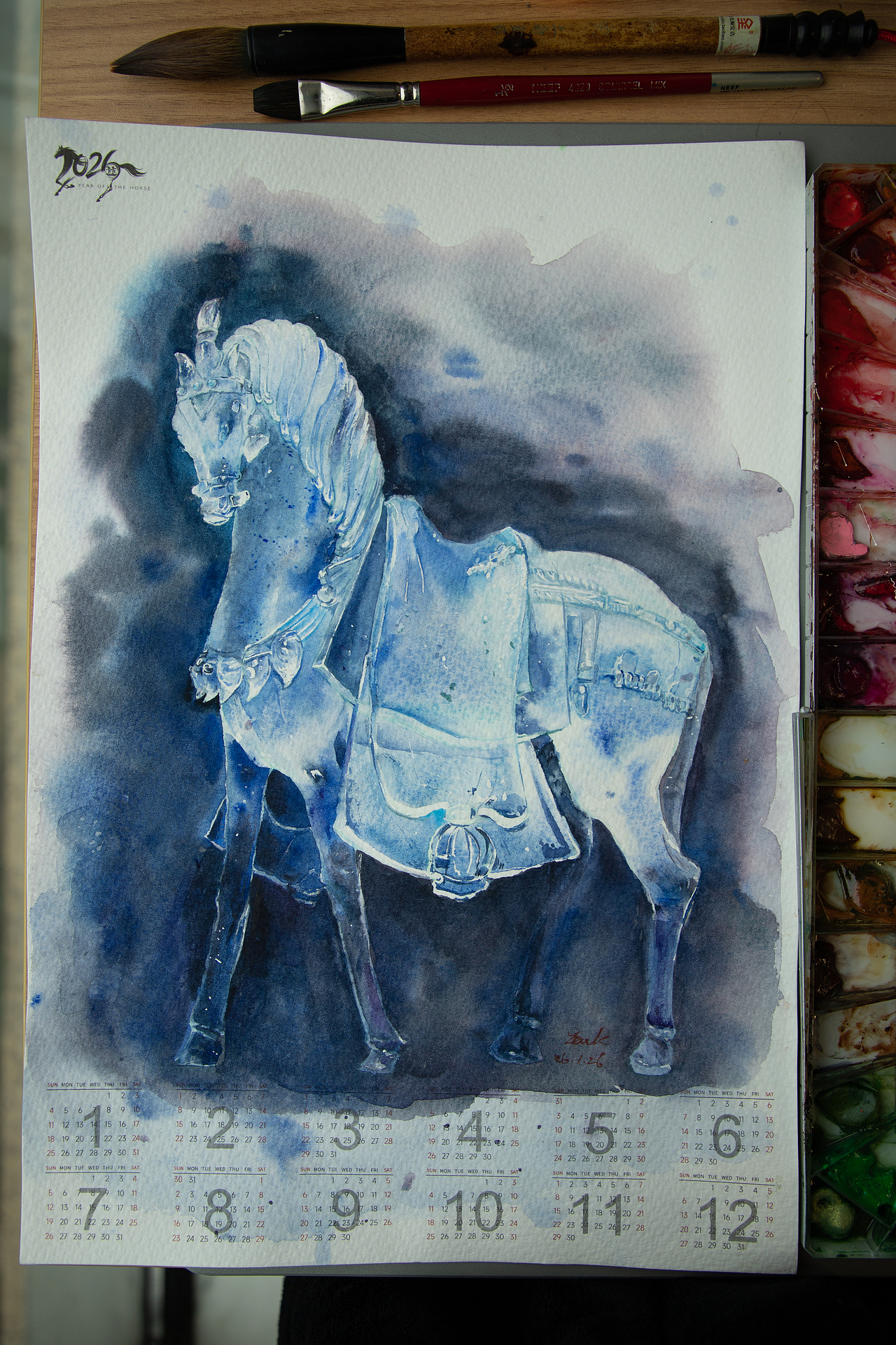 马年烟花鱼灯（图ZNDAyOTAxNDgw） - 绘画 - 站酷设计师ZACK插画原创素材 - 站酷ZCOOL