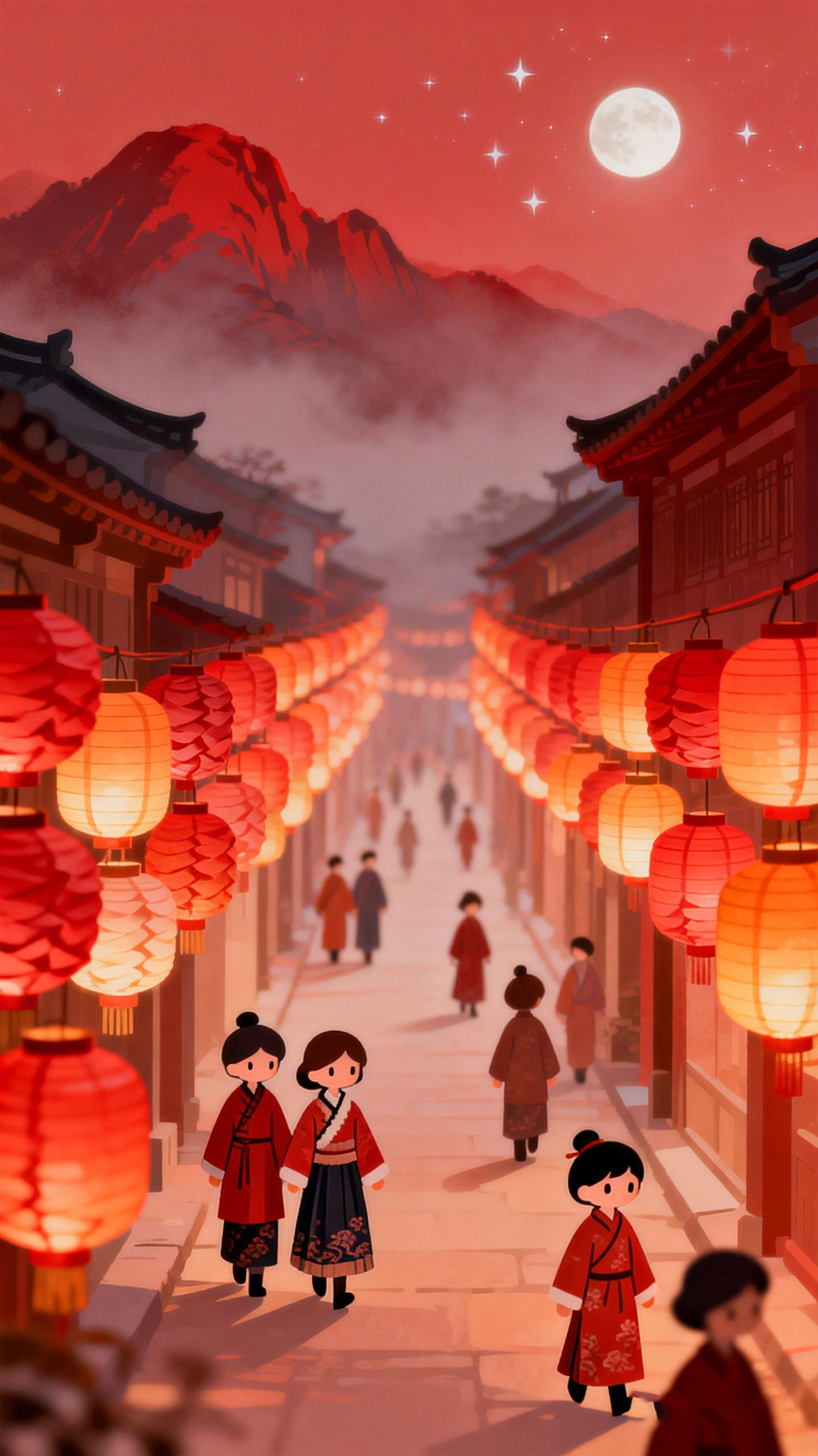 喜闹元宵（图ZNDAyOTAyMTk2） - AI作品 - 站酷设计师porlin0322原创素材 - 站酷ZCOOL