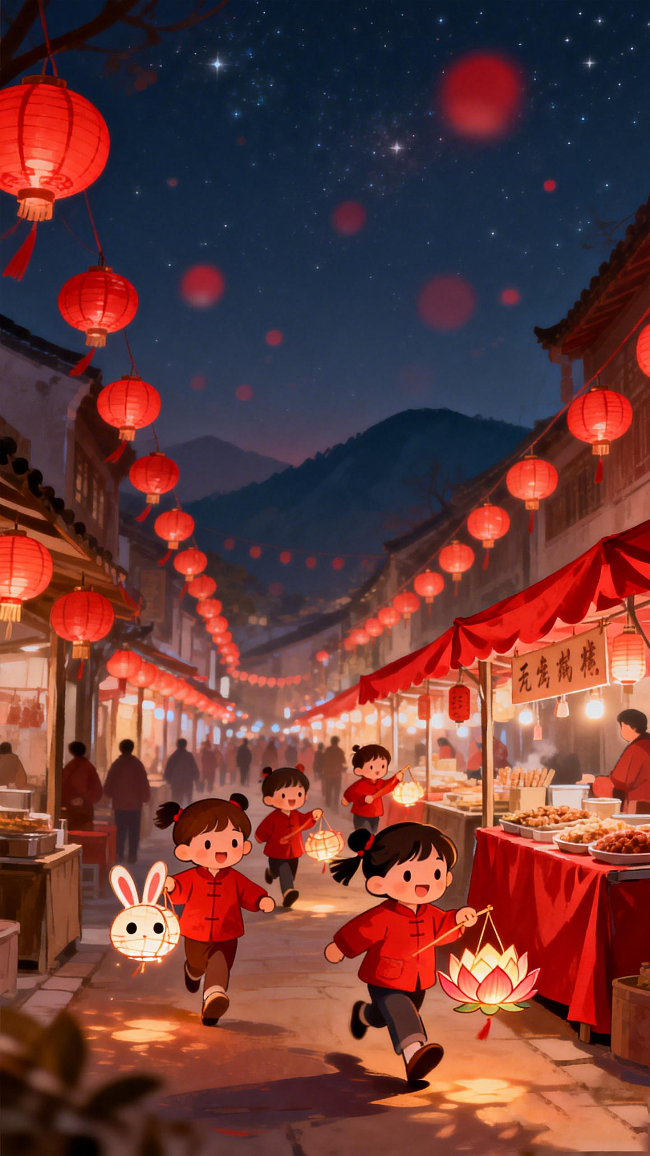 喜闹元宵（图ZNDAyOTAyMTg4） - AI作品 - 站酷设计师porlin0322原创素材 - 站酷ZCOOL