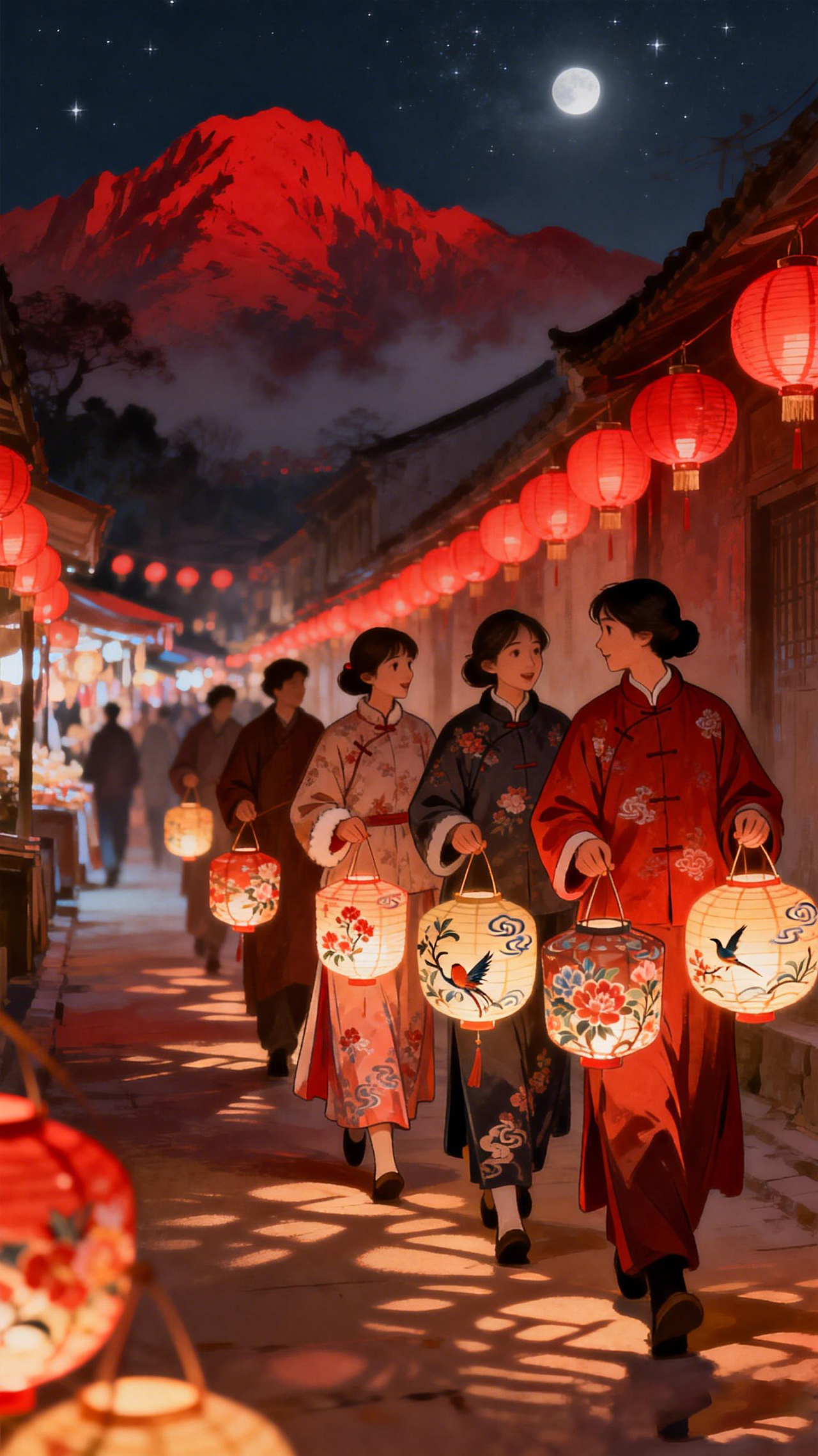 喜闹元宵（图ZNDAyOTAyMjA4） - AI作品 - 站酷设计师porlin0322原创素材 - 站酷ZCOOL