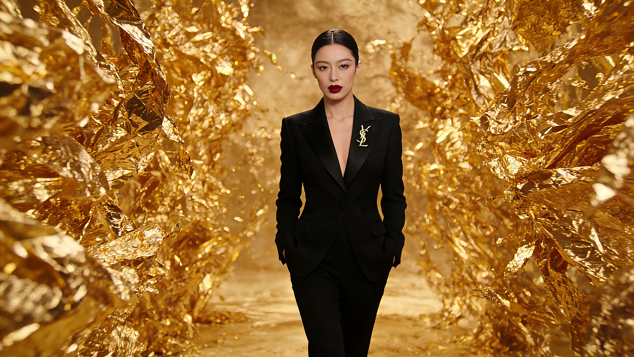 鎏金绮梦｜YSL 小金条 × 克里姆特艺术限定版 TVC（图ZNDAyOTAzMzMy） - AI作品 - 站酷设计师小筱酱原创素材 - 站酷ZCOOL