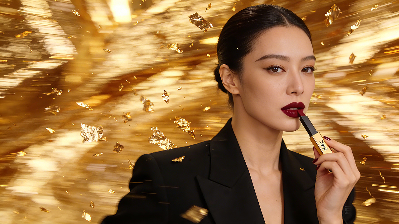 鎏金绮梦｜YSL 小金条 × 克里姆特艺术限定版 TVC（图ZNDAyOTAzMzQw） - AI作品 - 站酷设计师小筱酱原创素材 - 站酷ZCOOL