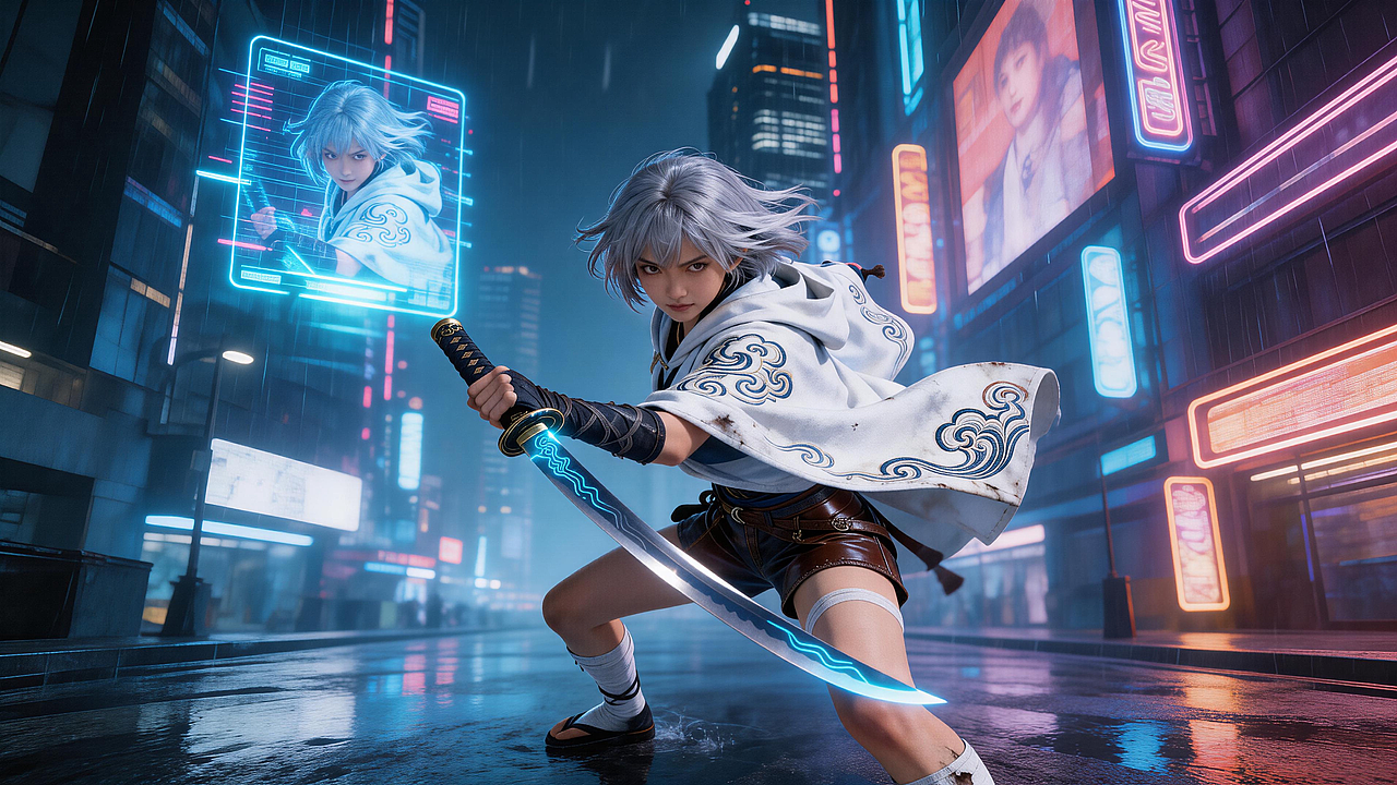 AI赛博仙侠传-修仙者在都市高楼之间的战斗（图ZNDAyOTAzOTc2） - AI作品 - 站酷设计师周博炜原创素材 - 站酷ZCOOL