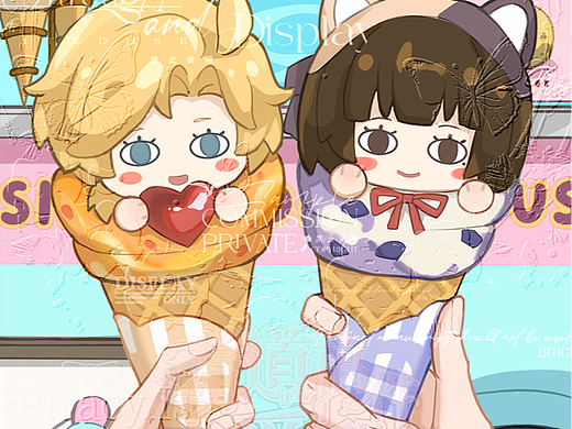 美食塑双人手机壁纸