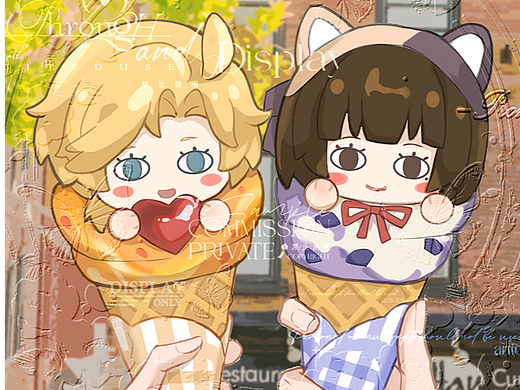 雪糕美食QQ双人~