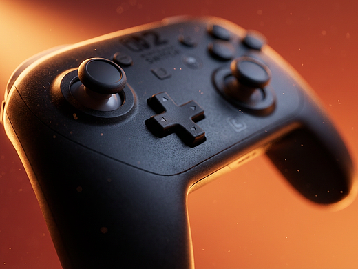 游戏手柄创意动画广告