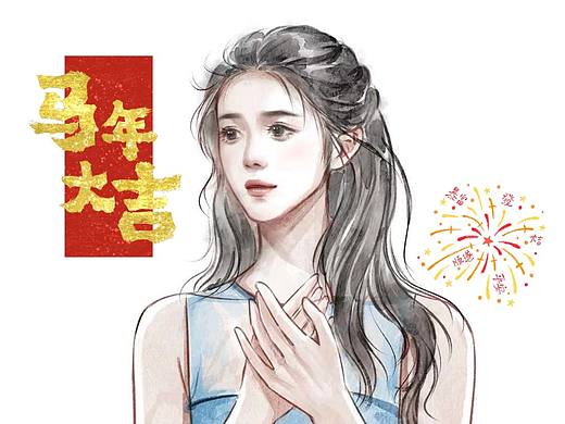边看春晚边画画