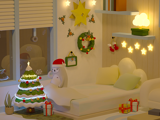 《圣诞星夜小屋》温馨治愈圣诞小屋-独属于家的温暖