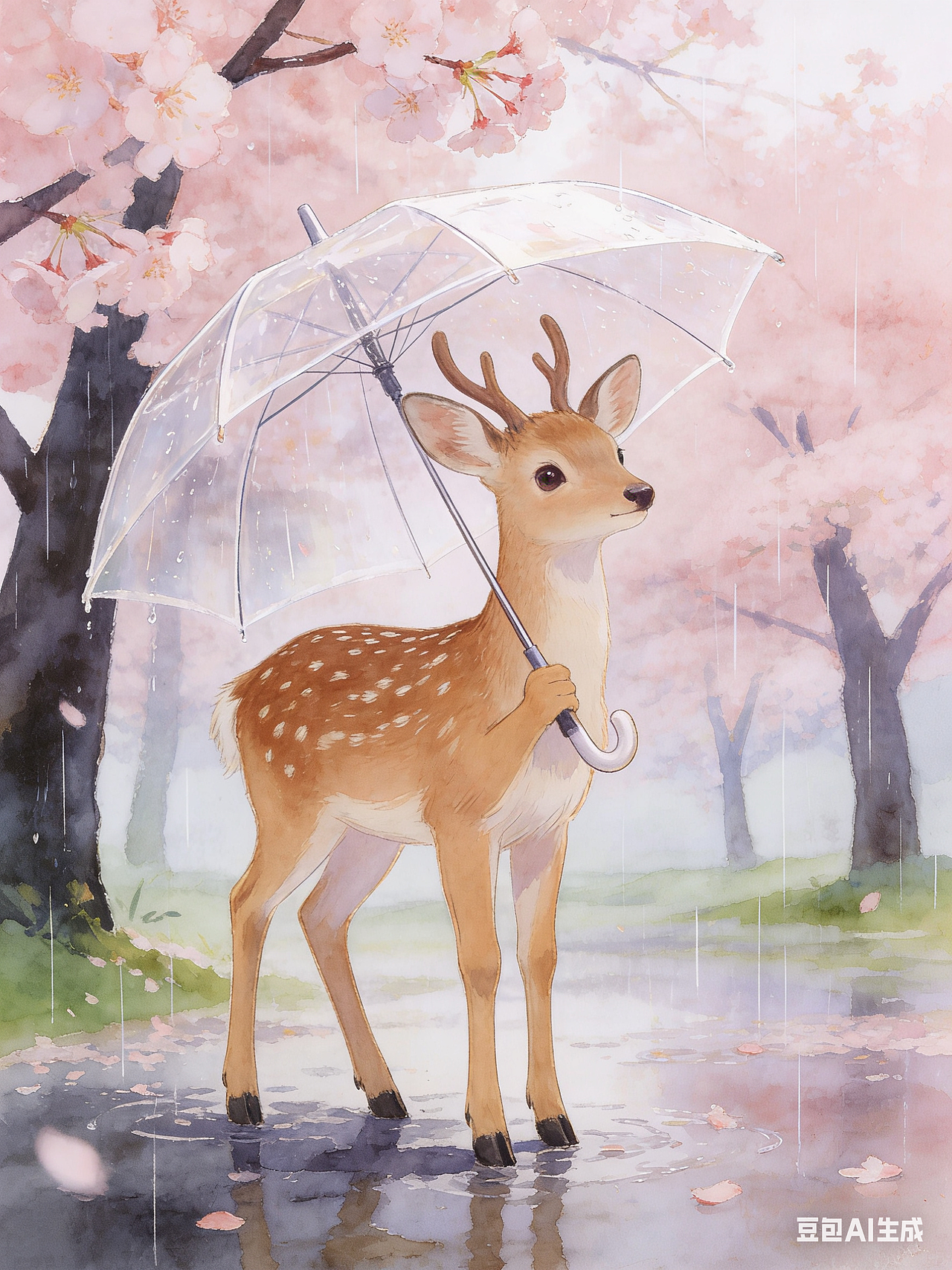 星落童话镇•动物王国•萤火小鹿（图ZNDAyOTEwNTg0） - AI作品 - 站酷设计师数字艺术家袁诗淯原创素材 - 站酷ZCOOL