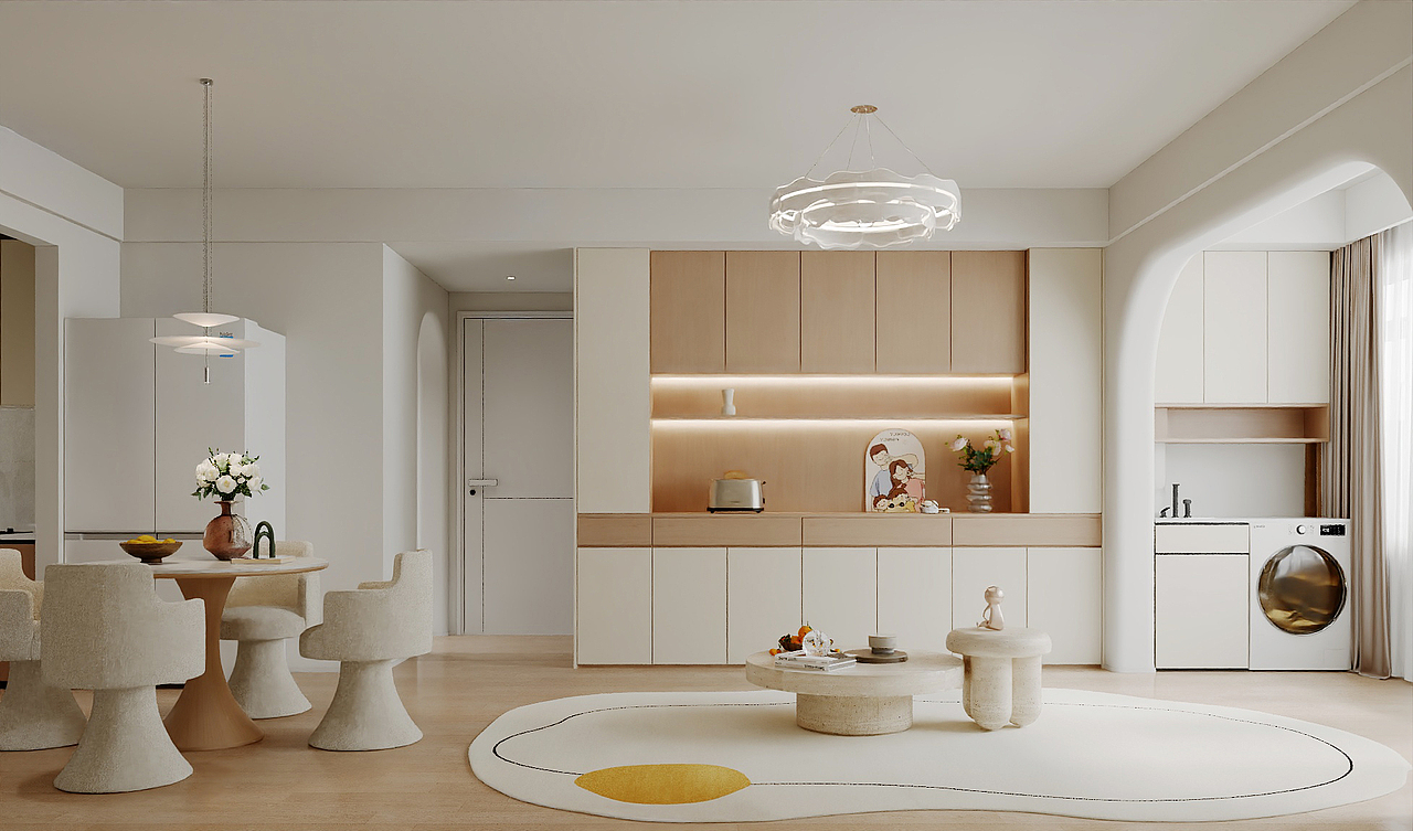 奶油风（图ZNDAyOTEyMDU2） - 家装设计 - 站酷设计师A效果图表现原创素材 - 站酷ZCOOL