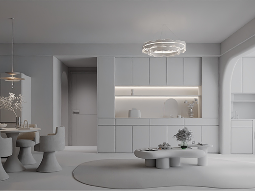 奶油风（个人主页-ZNzMxODk2NTI=） - 家装设计 - 站酷设计师A效果图表现原创素材 - 站酷ZCOOL