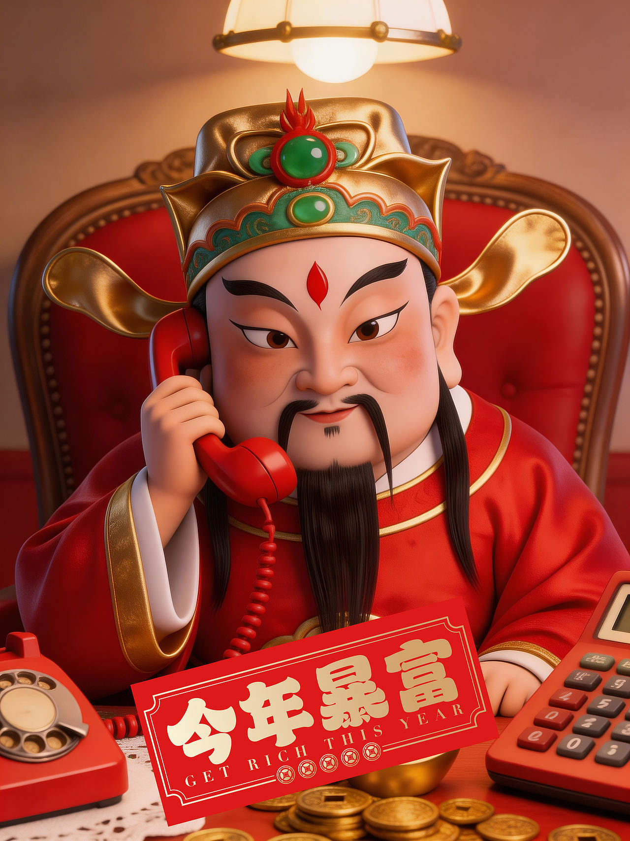 RICH 今年暴富迎财神 RICH（图ZNDAyOTE5NTQw） - AI作品 - 站酷设计师万鱼鱼原创素材 - 站酷ZCOOL