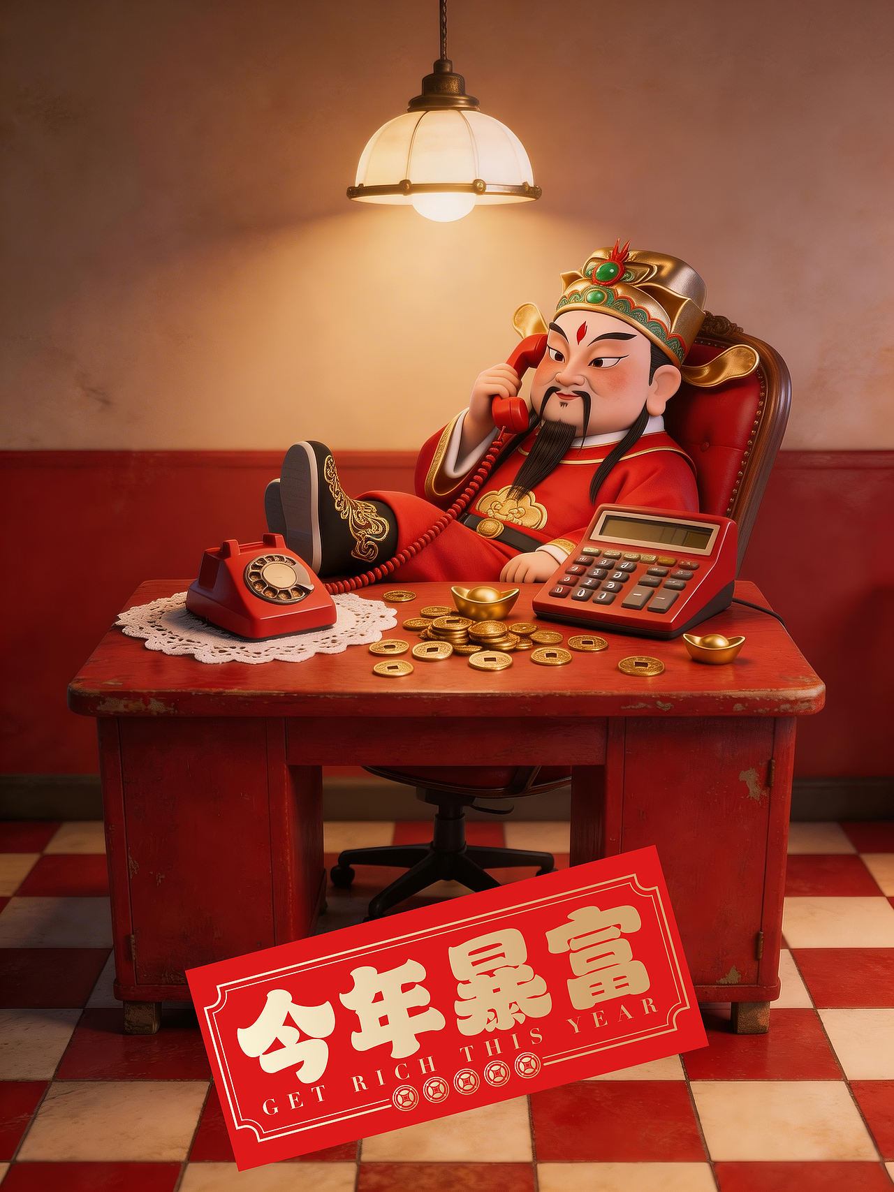 RICH 今年暴富迎财神 RICH（图ZNDAyOTE5NTQ0） - AI作品 - 站酷设计师万鱼鱼原创素材 - 站酷ZCOOL