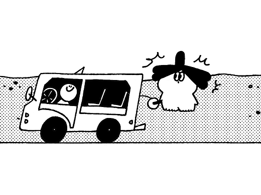 【PLAZA】汽車都會放風(fēng)箏了，小刺球不會（個人主頁-ZNzMxOTA1MjA=） - 短篇/格漫 - 站酷設(shè)計師Spiky小刺球原創(chuàng)素材 - 站酷ZCOOL