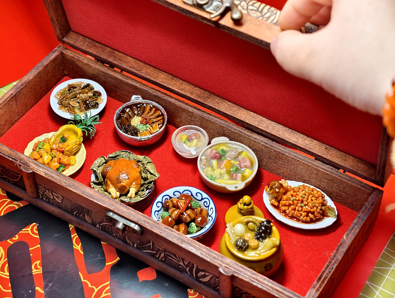 迷你粘土食玩八大菜系年夜饭看看有你的家乡菜吗（图ZNDAyOTIzNDc2） - 手办/模玩 - 站酷设计师糖锅Kui粘土食堂原创素材 - 站酷ZCOOL