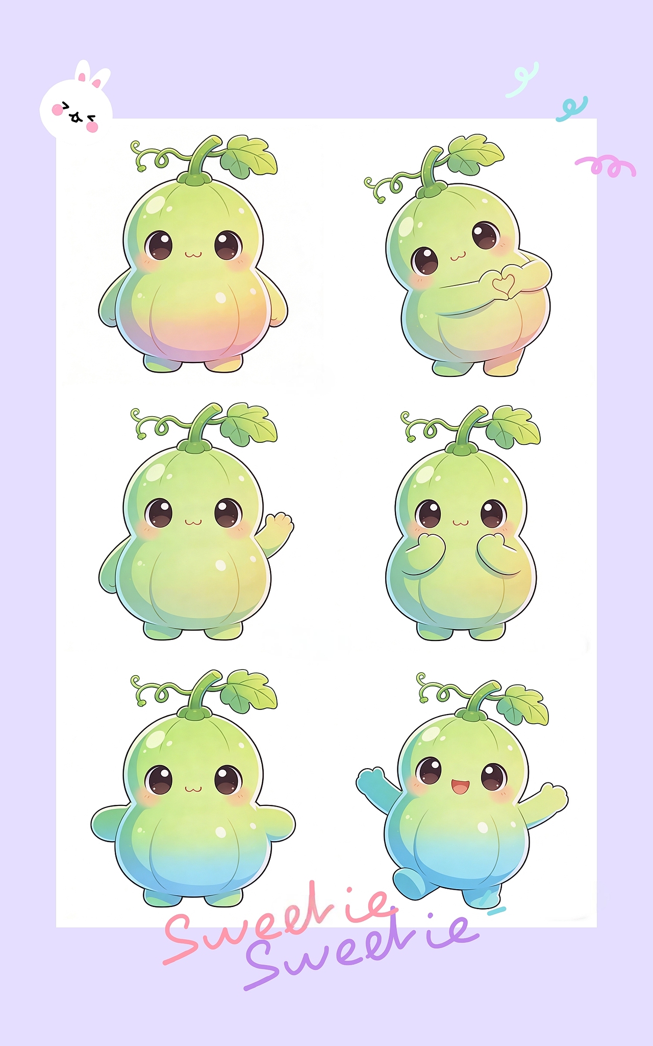 软萌小葫芦上线～圆圆胖胖，福气满满，可爱又治愈（图ZNDAyOTI0NzQ0） - AI作品 - 站酷设计师画画电饭锅原创素材 - 站酷ZCOOL