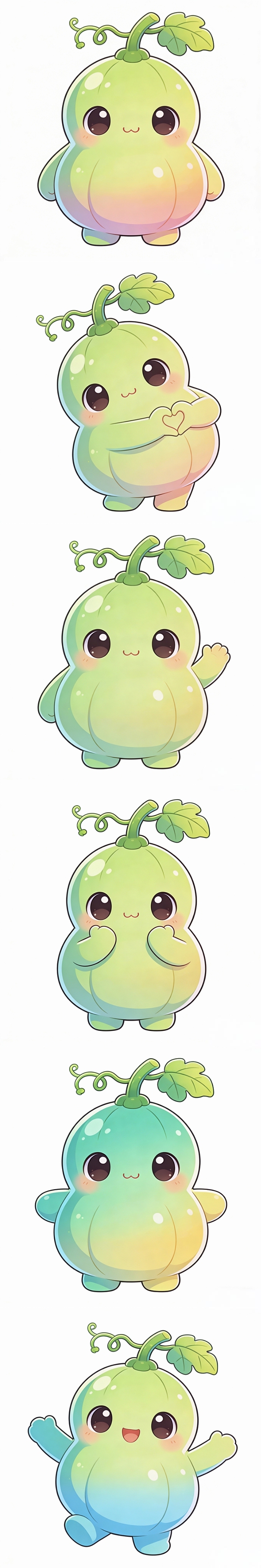 软萌小葫芦上线～圆圆胖胖，福气满满，可爱又治愈（图ZNDAyOTI0NzQ4） - AI作品 - 站酷设计师画画电饭锅原创素材 - 站酷ZCOOL