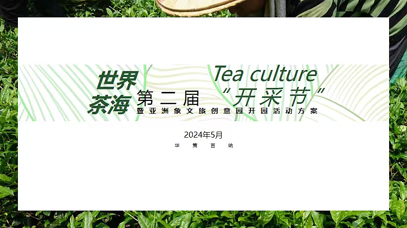 2024茶叶开采节暨文旅创意园开园仪式活动方案（图ZNDAyOTI1NjY0） - 文案/策划 - 站酷设计师精英策划圈可分享原创素材 - 站酷ZCOOL