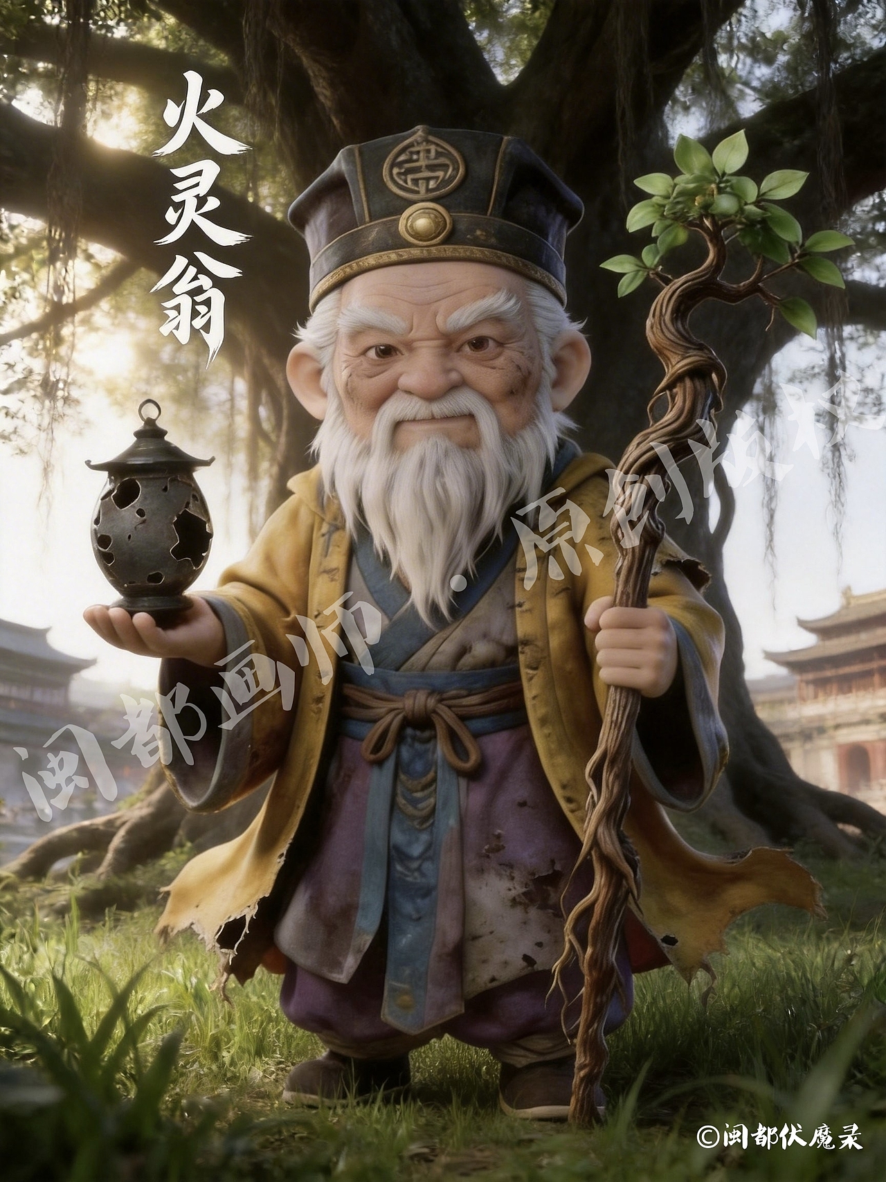 《闽都伏魔录》角色设定｜火灵翁（图ZNDAyOTI2OTE2） - 动画片 - 站酷设计师闽都画师原创素材 - 站酷ZCOOL