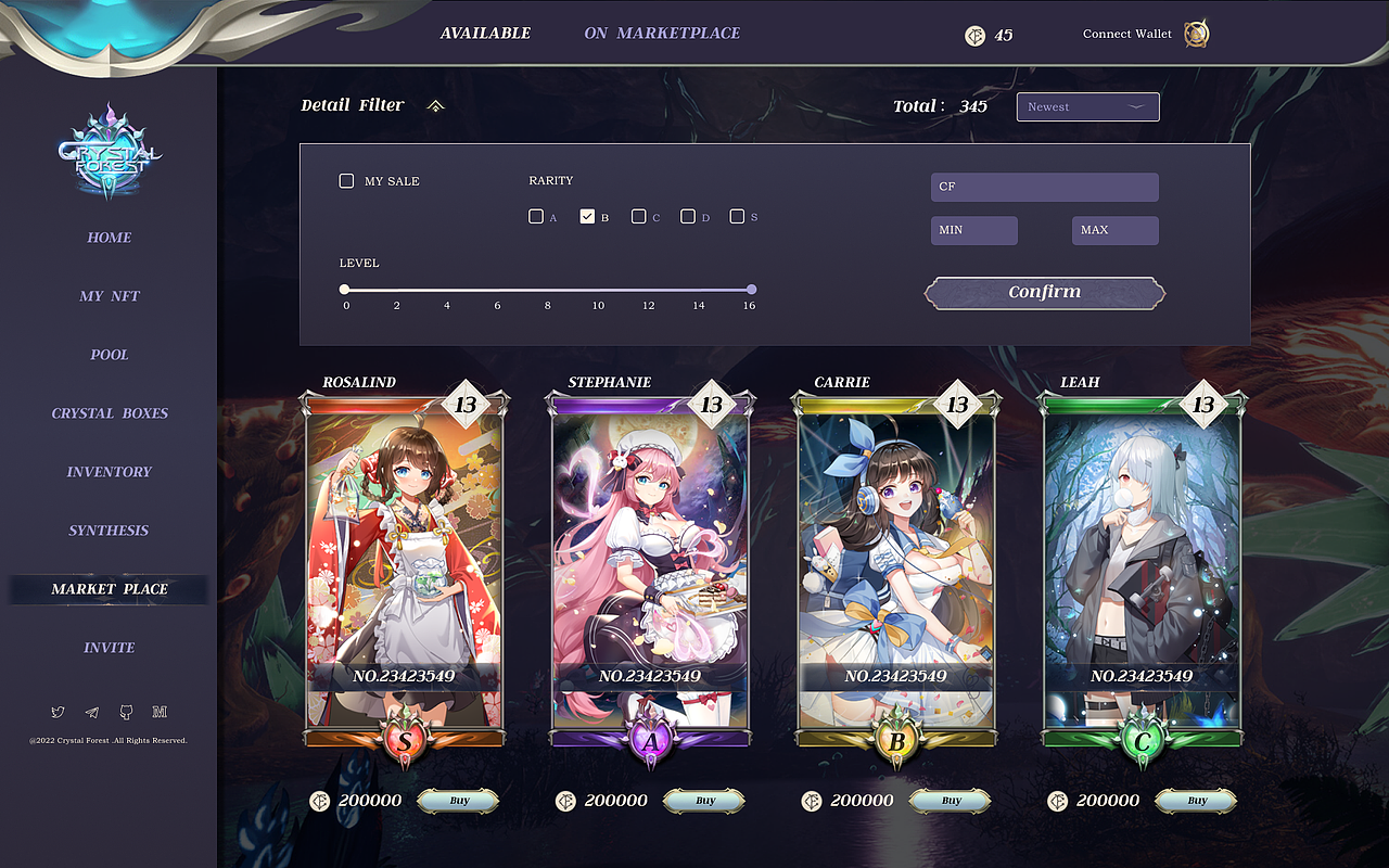 水晶森林dapp页面补充（图ZNDAyOTMyNTI4） - 游戏UI - 站酷设计师陈十一design原创素材 - 站酷ZCOOL