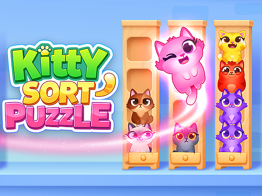 KittySortPuzzle猫咪主题欧卡休闲游戏合集