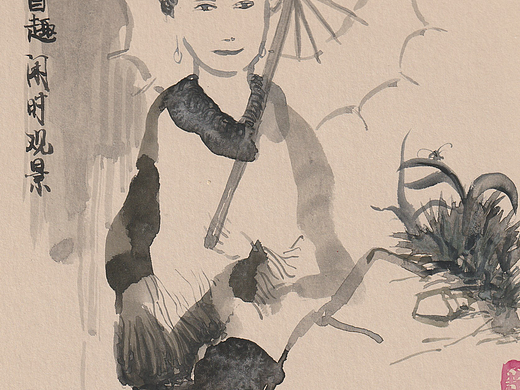 原创插画 | 看花