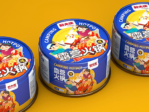 方便火锅包装设计x露营火锅包装设计