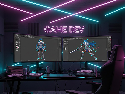 GoodDrag：立绘定稿还要大改动作？“像素骨骼牵引流”，单张死图秒改关节透视