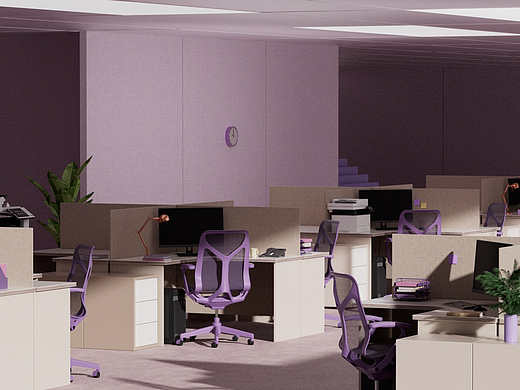 场景氛围渲染动态-办公室