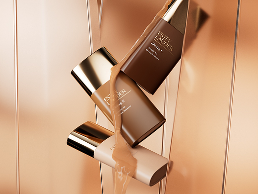 美妆产品动态渲染-粉底液