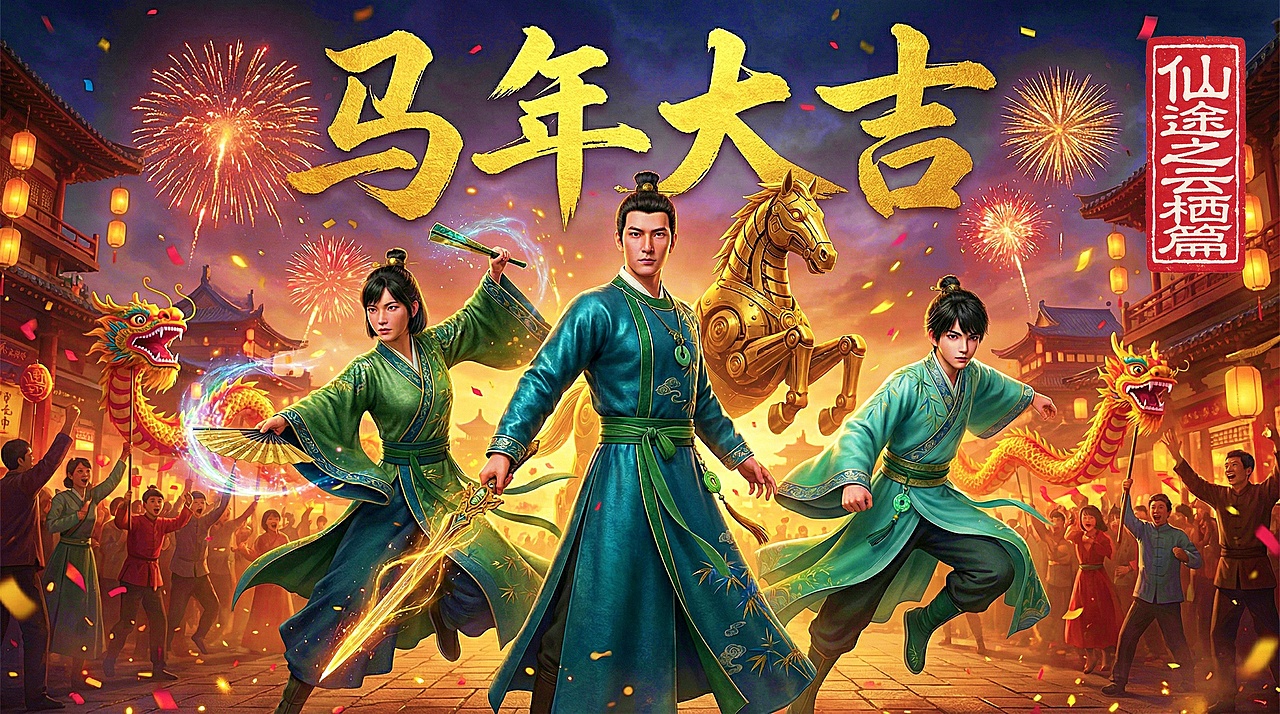 仙途之除夕守岁（图ZNDAyOTU3ODQ4） - 动画片 - 站酷设计师夏默_XiaMo原创素材 - 站酷ZCOOL