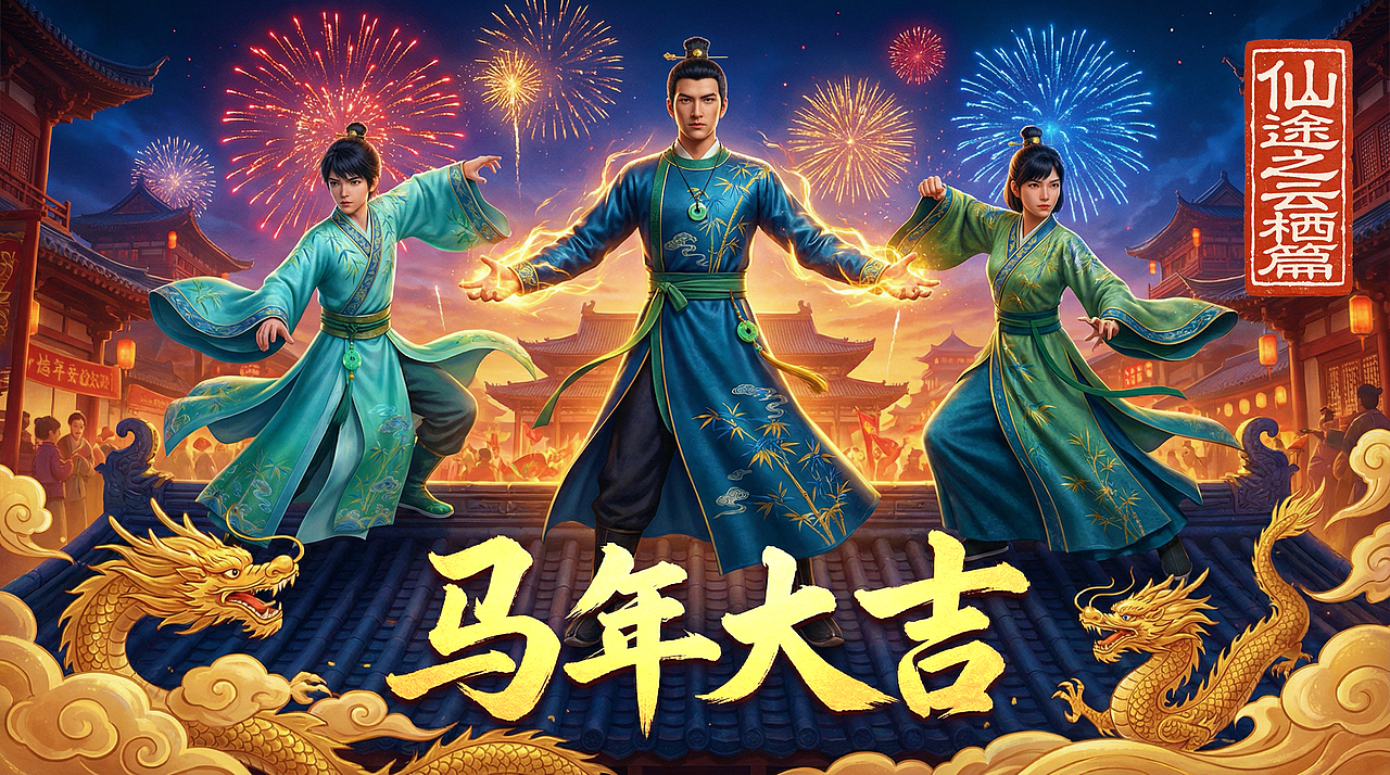 仙途之除夕守岁（图ZNDAyOTU3ODUy） - 动画片 - 站酷设计师夏默_XiaMo原创素材 - 站酷ZCOOL