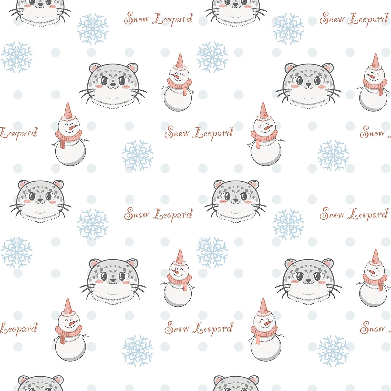 雪豹与雪人朋友（图ZNDAyOTU4Mjk2） - 儿童插画 - 站酷设计师可爱饲养员原创素材 - 站酷ZCOOL