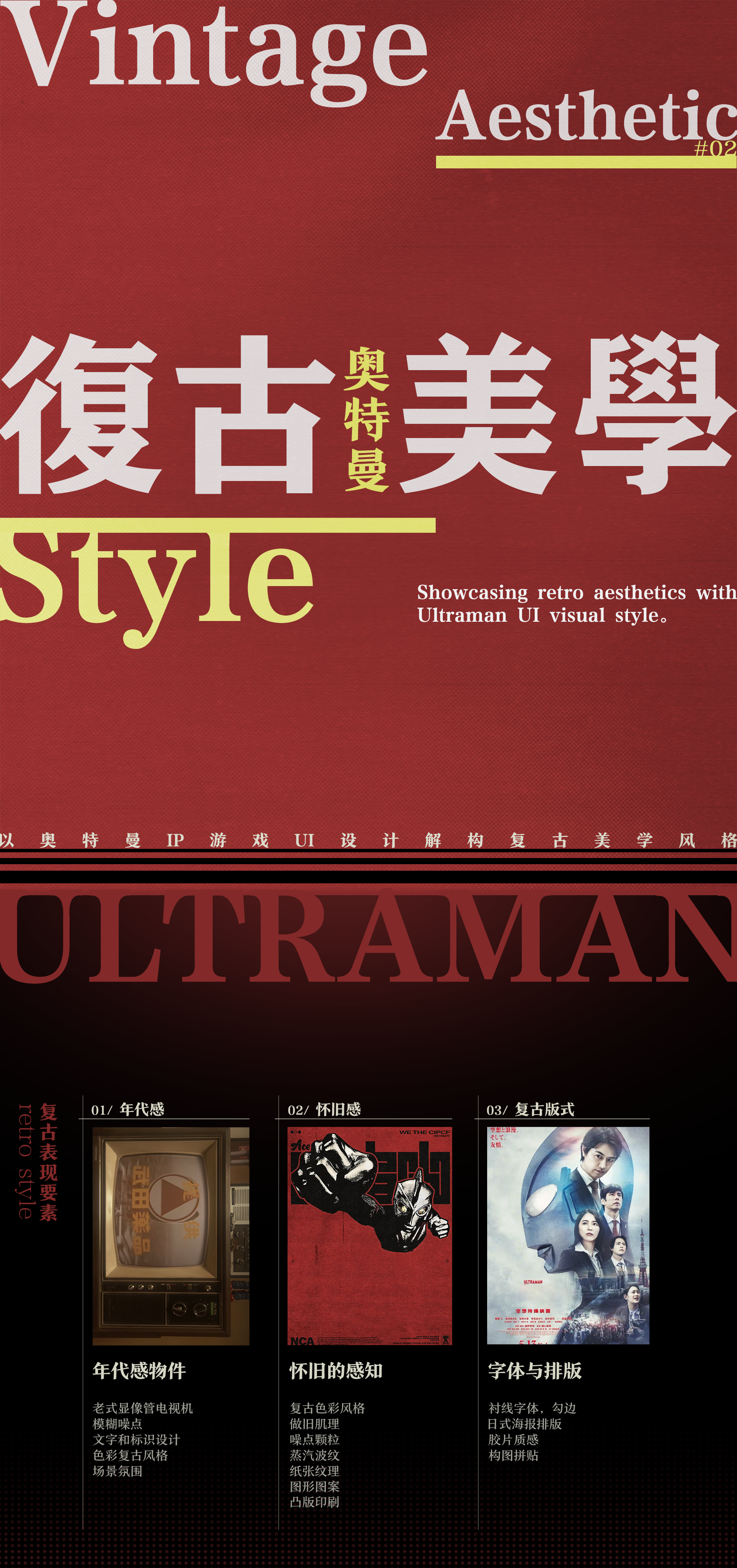 “向后的探寻”奥特曼UI复古风格解构（图ZMTU0MzY2NzY=） - 教程 - 站酷设计师朱耀汉原创素材 - 站酷ZCOOL