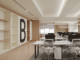 原木风办公室设计