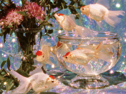 AI超现实主义美学 | 梦里会飞的鱼🐟️