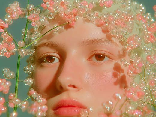 AI🍓头饰设计+超现实浪漫主义人物影像