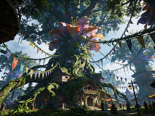 目之圣痕，魔法小镇，大树