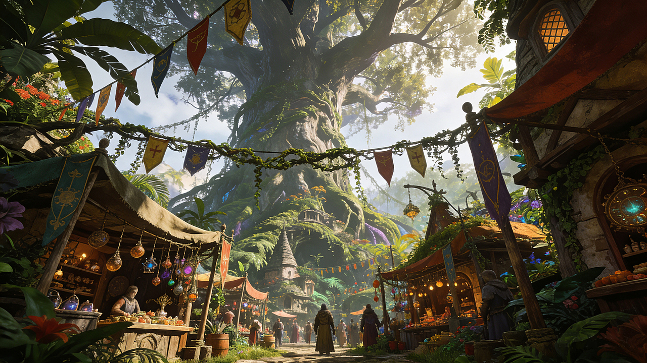 目之圣痕，魔法小镇，大树（图ZNDAyOTg2OTQ4） - 概念设定 - 站酷设计师侯雨杨原创素材 - 站酷ZCOOL