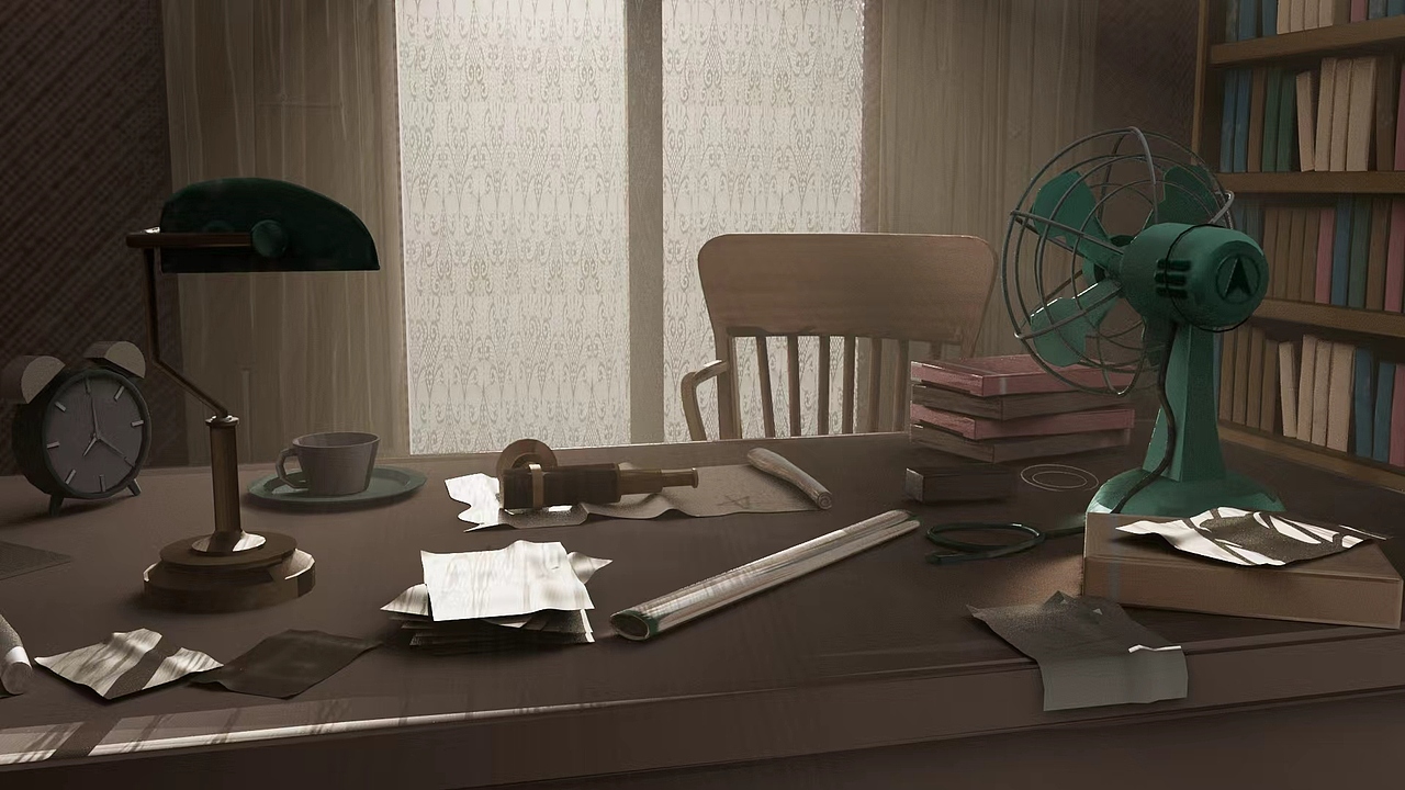 《午后·未完成的信》（图ZNDAyOTg4ODEy） - 场景 - 站酷设计师HinsAlex原创素材 - 站酷ZCOOL