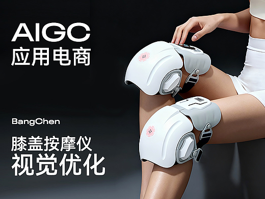 AIGC助力电商视觉×膝盖按摩仪详情页视觉 活动页总结