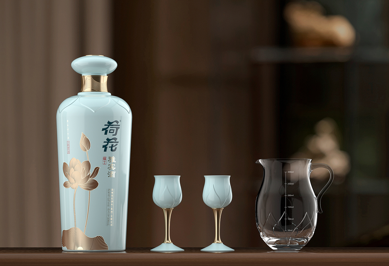 荷花酒（雅宾酒）包装设计（图ZNDAyOTkzNDE2） - 包装 - 站酷设计师设计义务兵原创素材 - 站酷ZCOOL