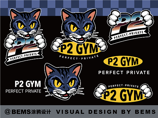 猫头美式logo设计