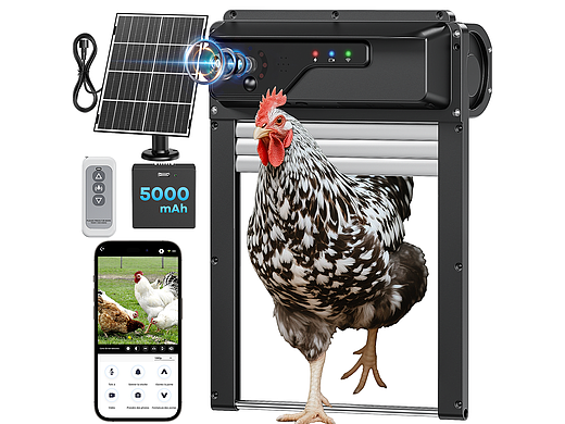 Electric chicken coop door--电动鸡舍们摄像头款