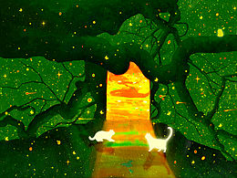 咪发现了一扇通往异世界的大门！