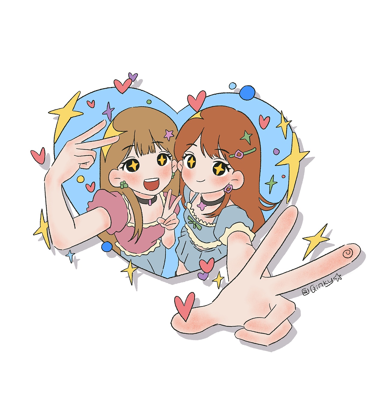 女儿心事（图ZNDAzMDA3Njg0） - 艺术插画 - 站酷设计师Qinkywoo原创素材 - 站酷ZCOOL