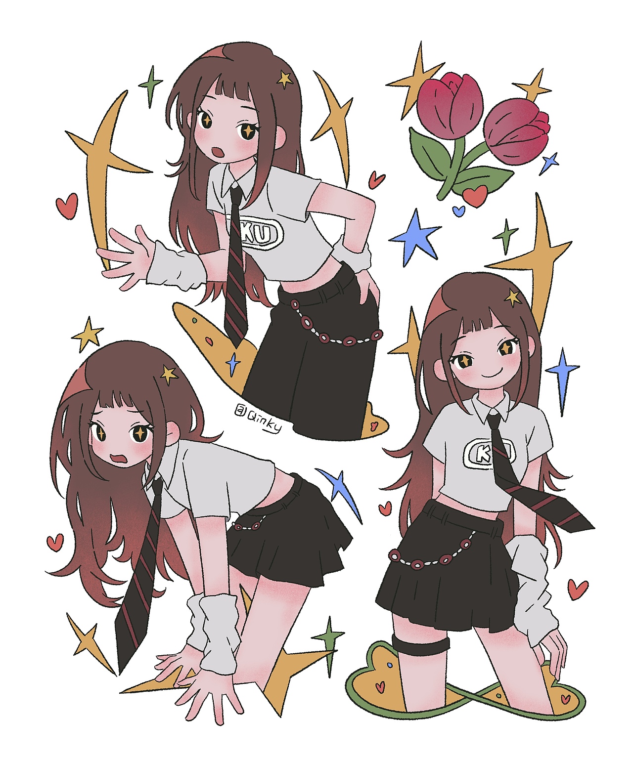 女儿心事（图ZNDAzMDA3NzIw） - 艺术插画 - 站酷设计师Qinkywoo原创素材 - 站酷ZCOOL