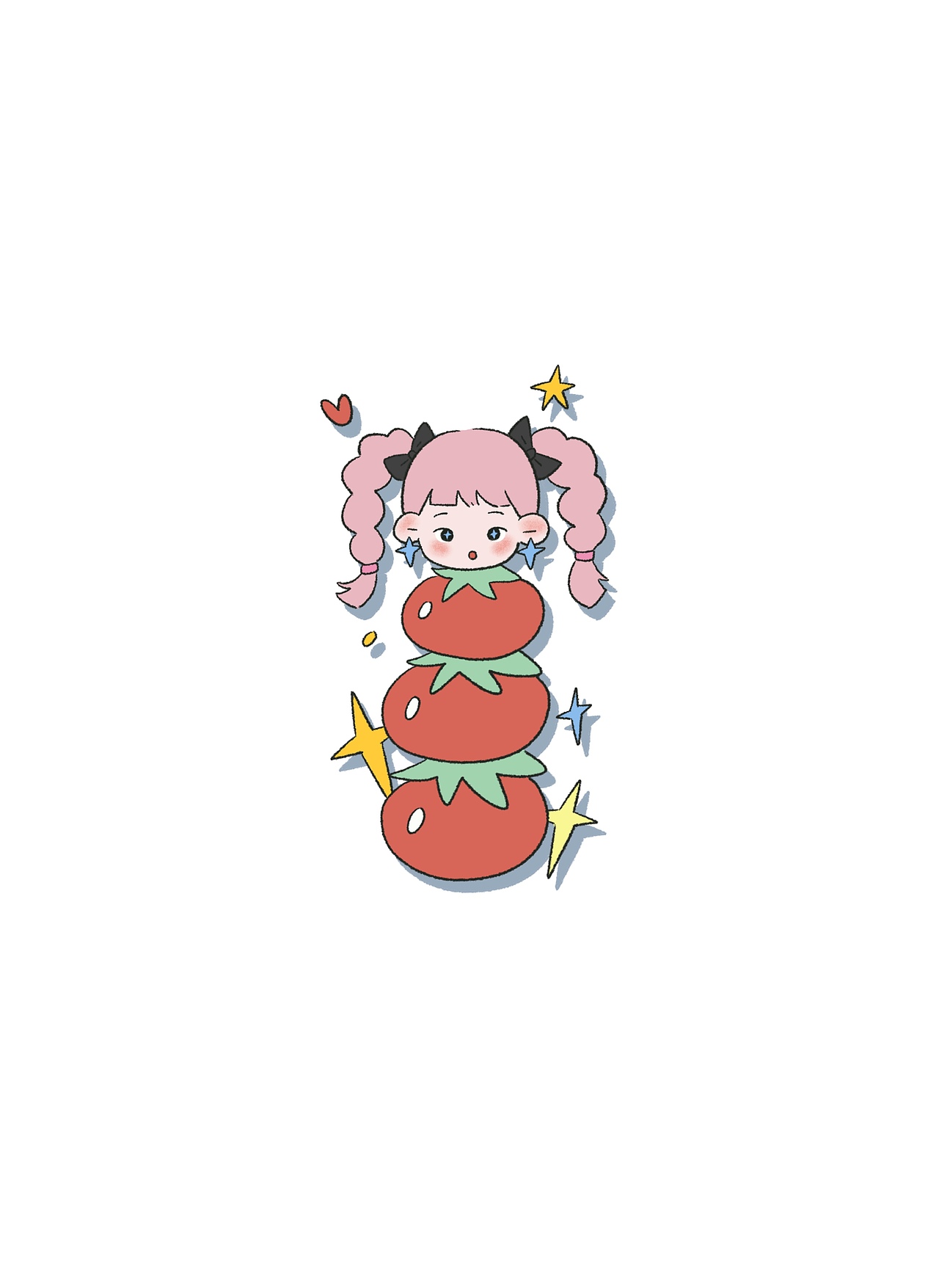 女儿心事（图ZNDAzMDA3NzQw） - 艺术插画 - 站酷设计师Qinkywoo原创素材 - 站酷ZCOOL